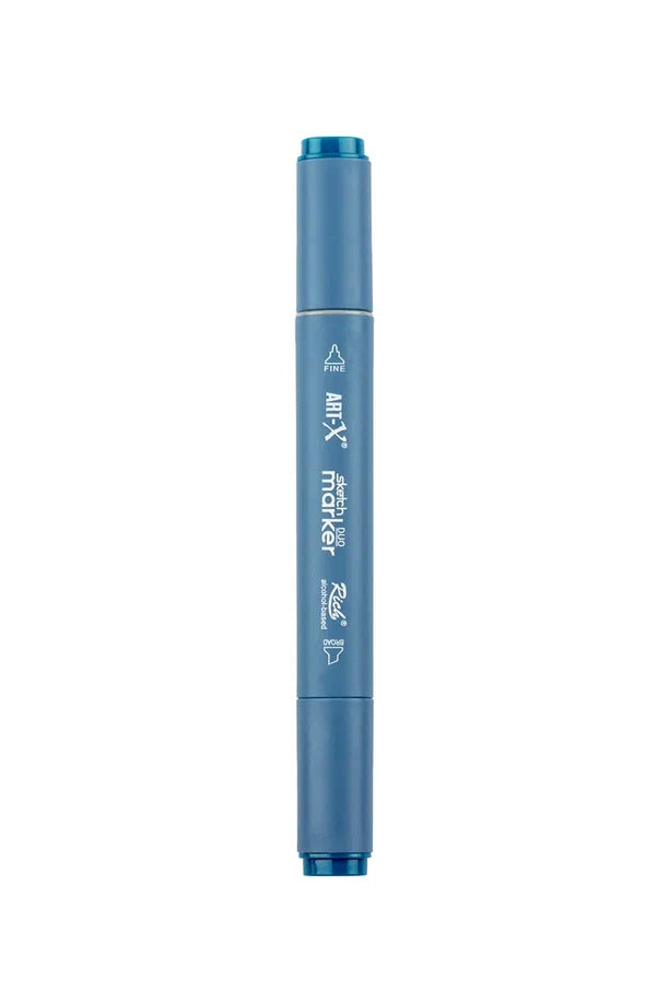 Rich Art-X Sketch Marker Duo Çift Uçlu Marker Kalem 2213 Deep Sea Blue-2