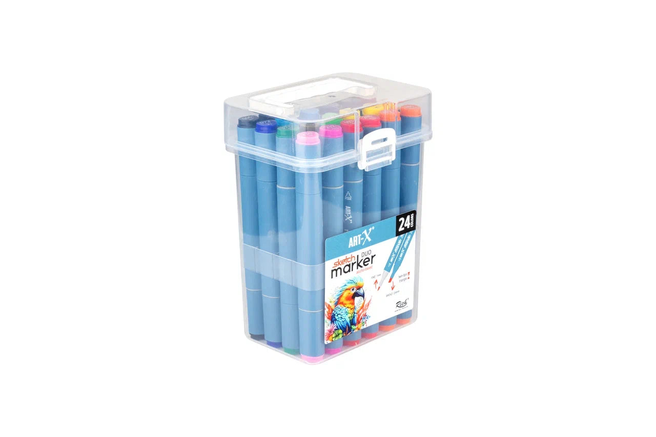 Rich Art-X Sketch Marker Duo Çift Uçlu Marker Kalem 24 Renk Set-1