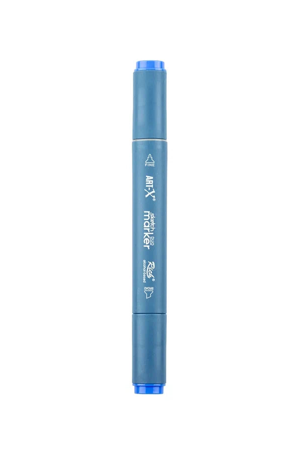 Rich Art-X Sketch Marker Duo Çift Uçlu Marker Kalem 2727 Bright Blue