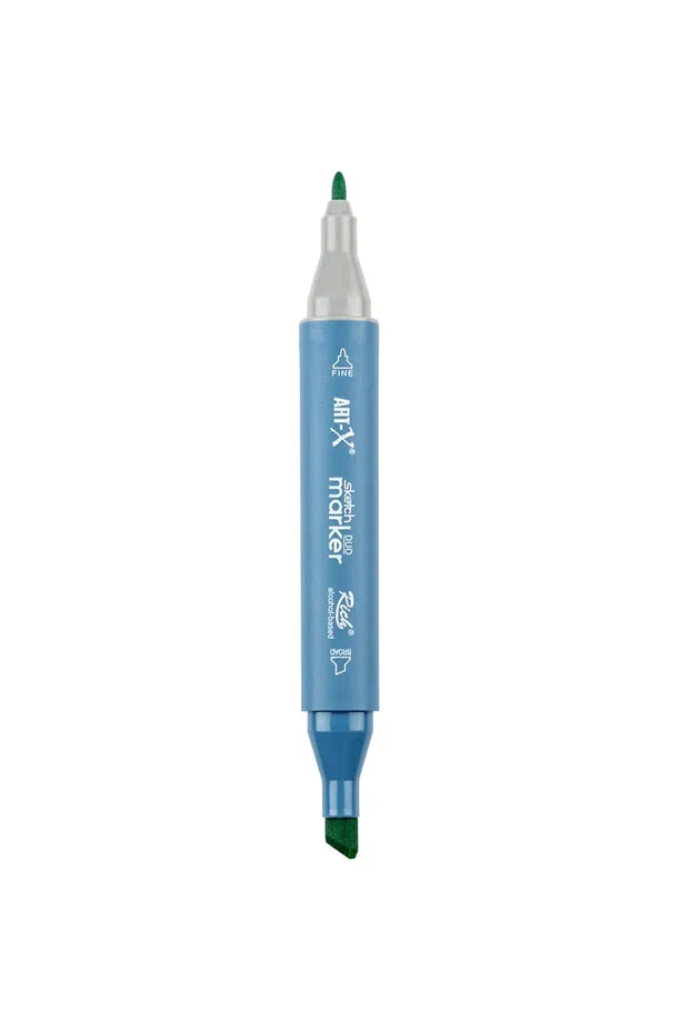 Rich Art-X Sketch Marker Duo Çift Uçlu Marker Kalem 333 Bluish Green