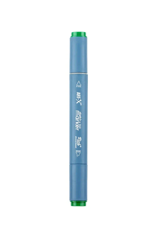 Rich Art-X Sketch Marker Duo Çift Uçlu Marker Kalem 356 Grass Green-2