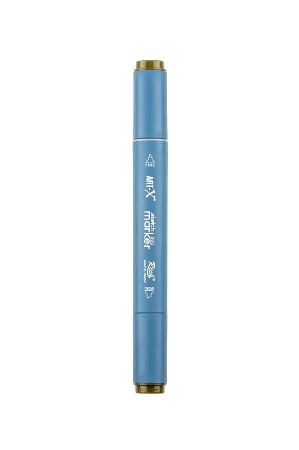 Rich Art-X Sketch Marker Duo Çift Uçlu Marker Kalem 371 Dark Olive