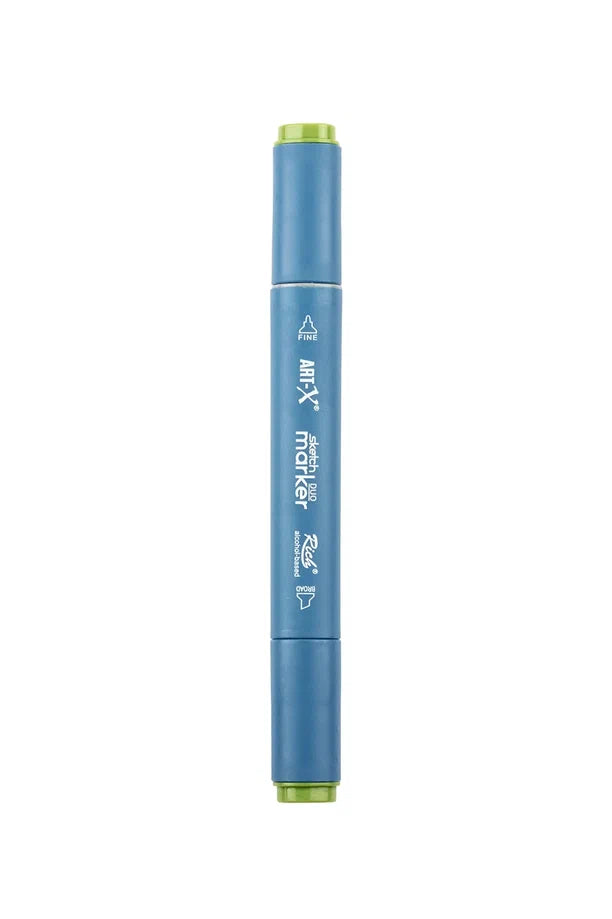 Rich Art-X Sketch Marker Duo Çift Uçlu Marker Kalem 377 Olive Green-2