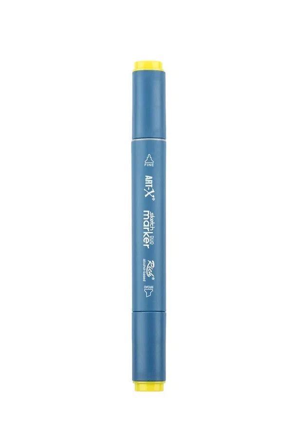 Rich Art-X Sketch Marker Duo Çift Uçlu Marker Kalem 3935 Bright Yellow-2