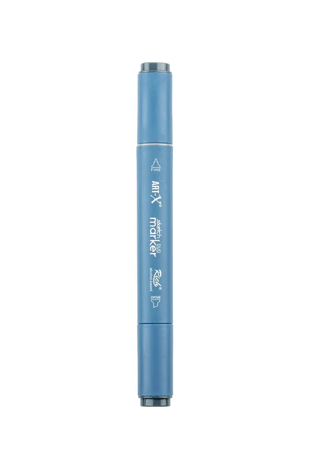 Rich Art-X Sketch Marker Duo Çift Uçlu Marker Kalem 444 Blue Grey