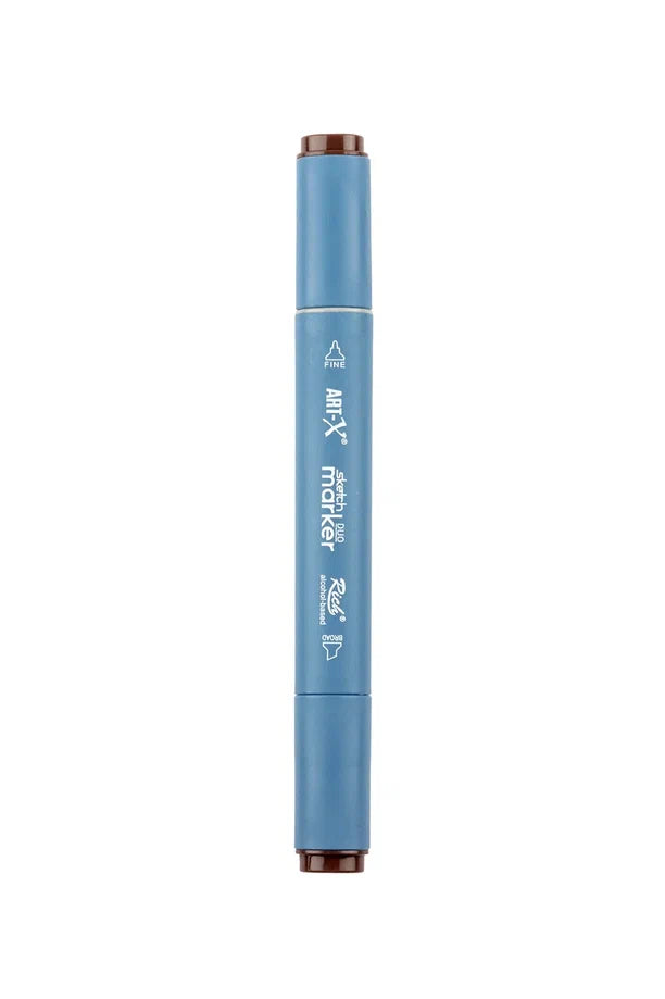 Rich Art-X Sketch Marker Duo Çift Uçlu Marker Kalem 462 Dark Brown-2