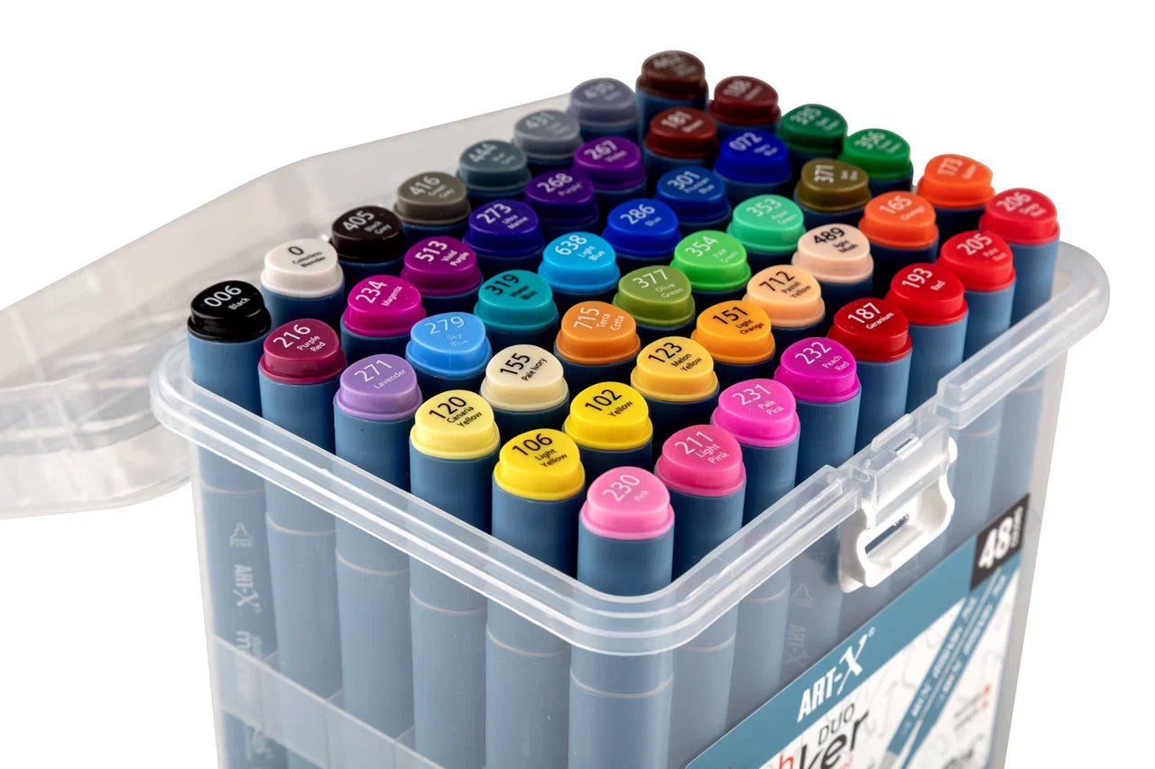 Rich Art-X Sketch Marker Duo Çift Uçlu Marker Kalem 48 Renk Set-3