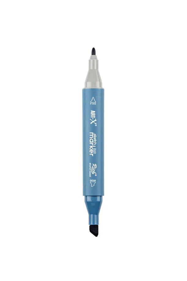 Rich Art-X Sketch Marker Duo Çift Uçlu Marker Kalem 535 Steel Grey-1