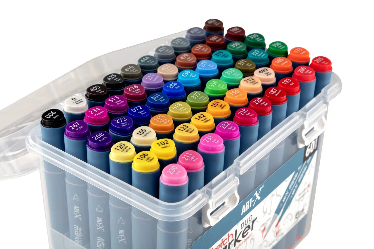 Rich Art-X Sketch Marker Duo Çift Uçlu Marker Kalem 60 Renk Set-3