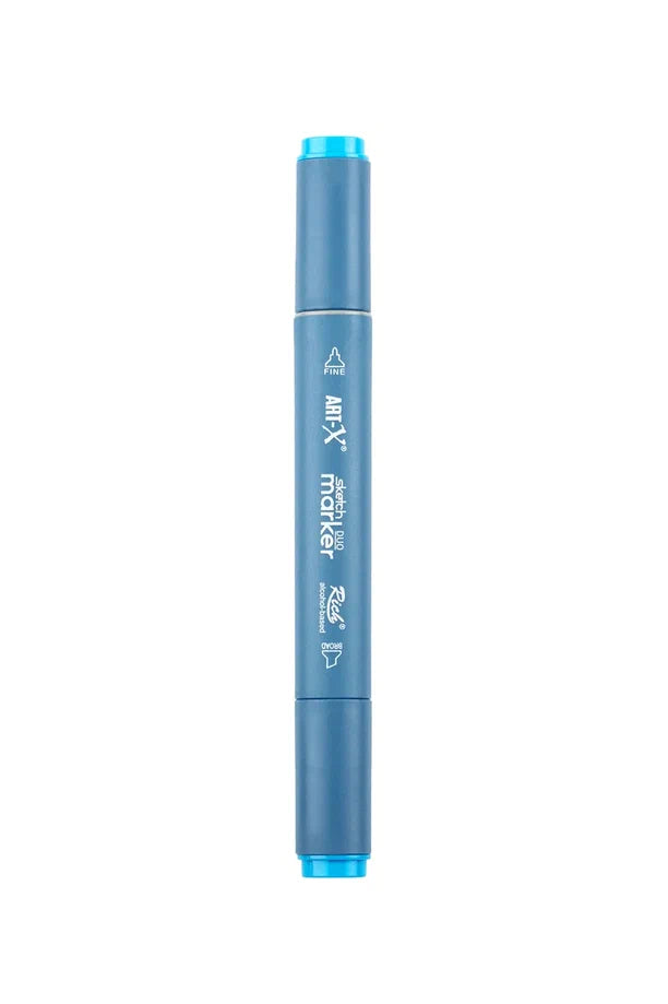 Rich Art-X Sketch Marker Duo Çift Uçlu Marker Kalem 638 Light Blue