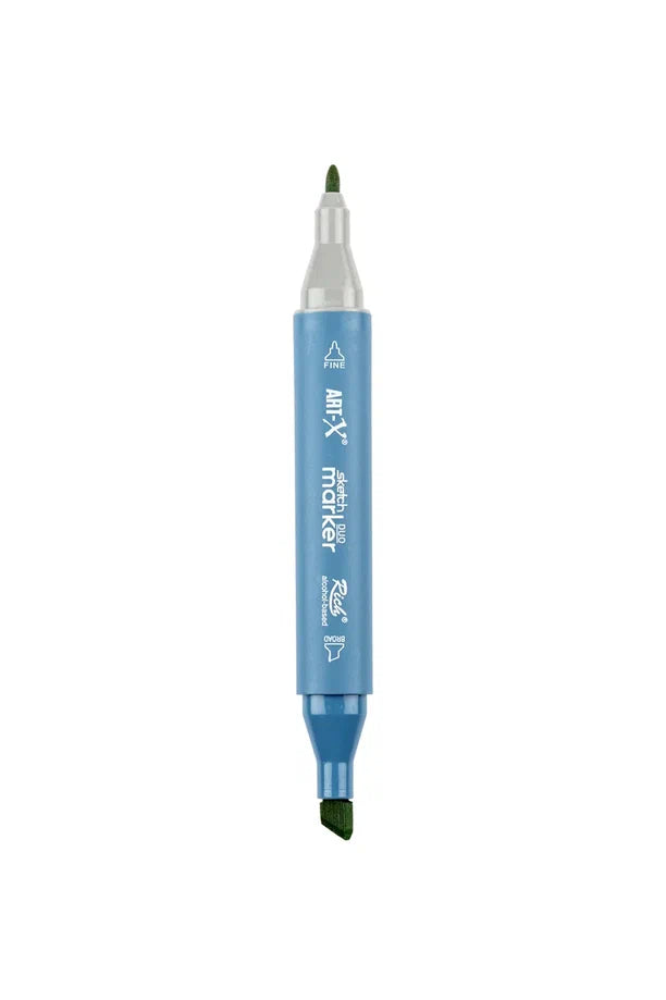 Rich Art-X Sketch Marker Duo Çift Uçlu Marker Kalem 7493 White Lotus Leaf