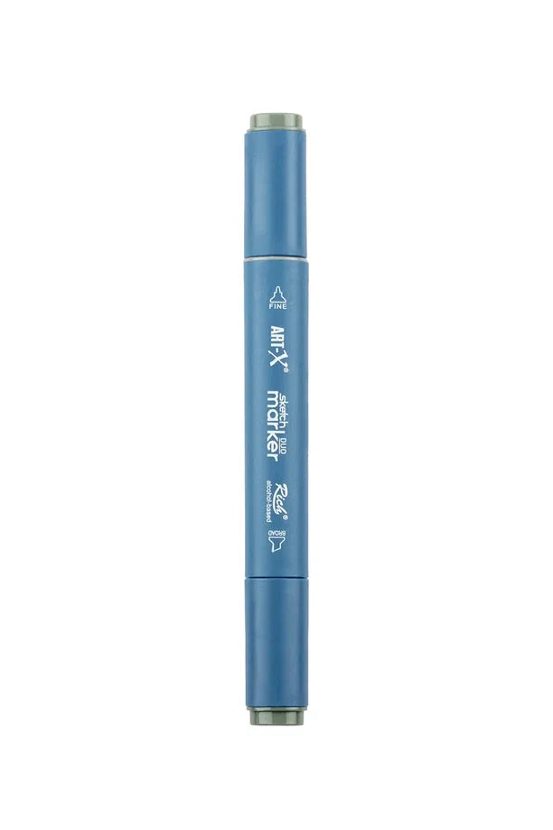 Rich Art-X Sketch Marker Duo Çift Uçlu Marker Kalem 7538 Rock Ash-2
