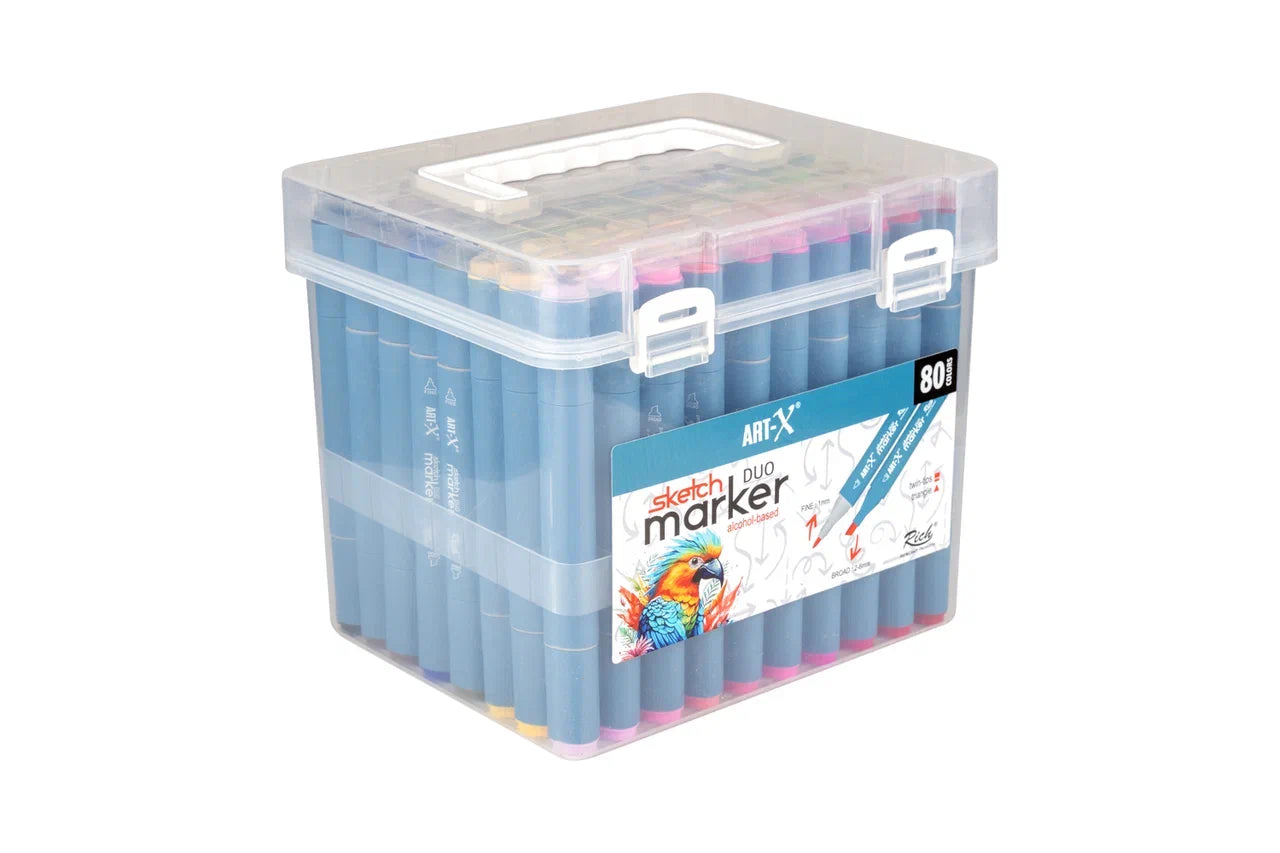 Rich Art X Sketch Marker Duo Çift Uçlu Marker Kalem 80 Renk Set 18051-1