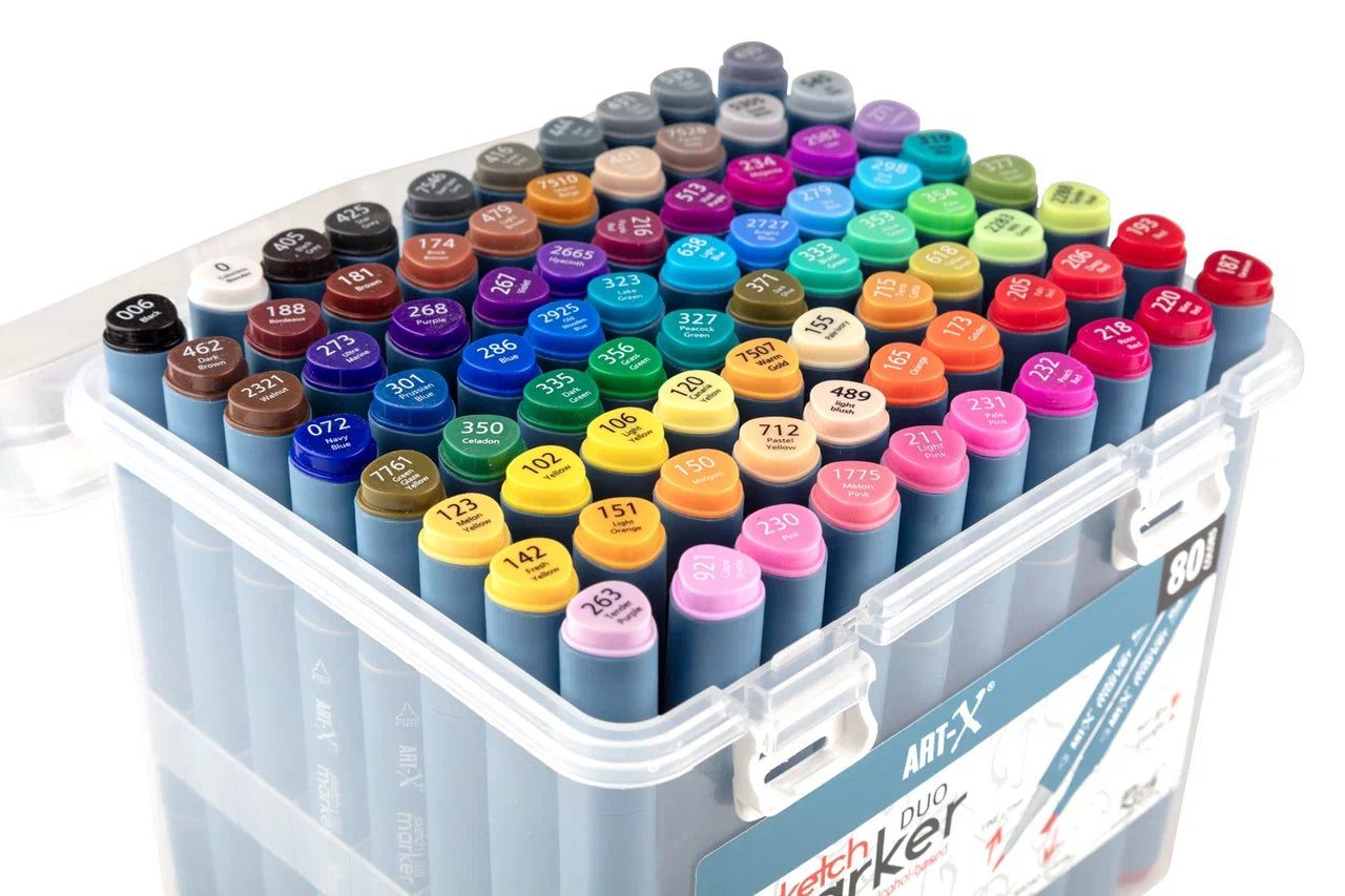 Rich Art X Sketch Marker Duo Çift Uçlu Marker Kalem 80 Renk Set 18051-3