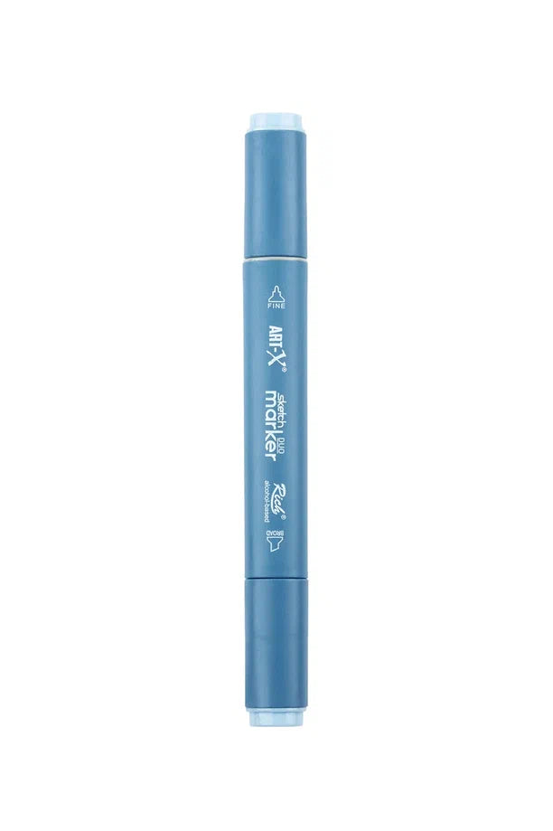 Rich Art-X Sketch Marker Duo Çift Uçlu Marker Kalem 9421 Powder Blue-2
