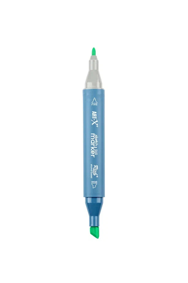 Rich Art-X Sketch Marker Duo Çift Uçlu Marker Kalem 9544 Leaf White-1