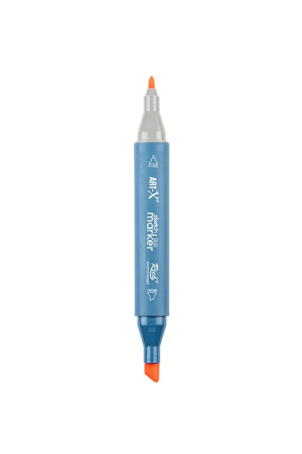 Rich Art-X Sketch Marker Duo Çift Uçlu Marker Kalem B.O.C Bright Orange