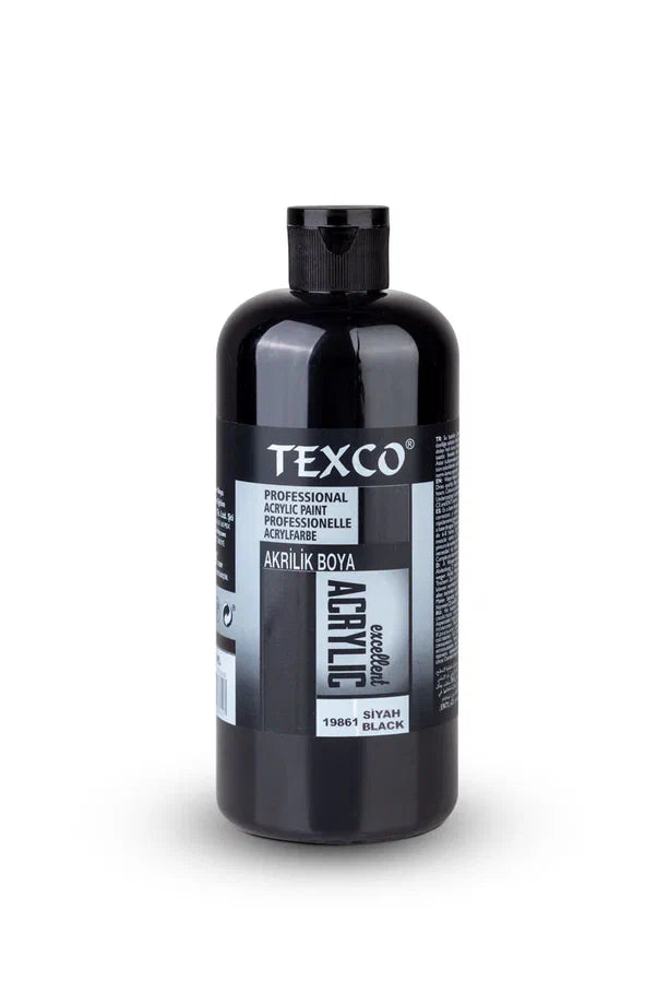Rich Texco 400 Ml Akrilik Boya Siyah 19861