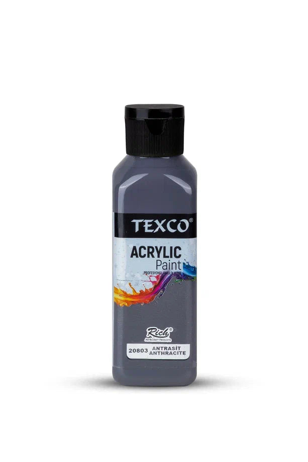 Rich Texco Akrilik Boya Antrasit 130 Ml-1