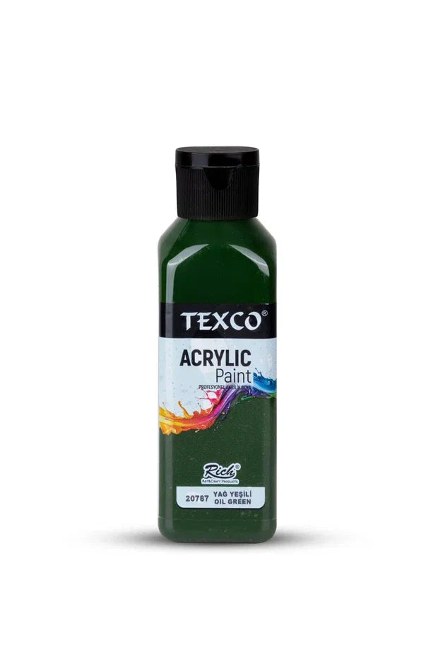 Rich Texco Akrilik Boya Yağ Yeşili 130 Ml-1