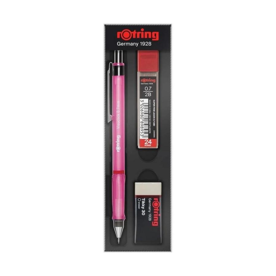 Rotring Okul Seti Visuclick Versatil/Min Silgi 0.7 MM Opak Pembe RO-VK07-1