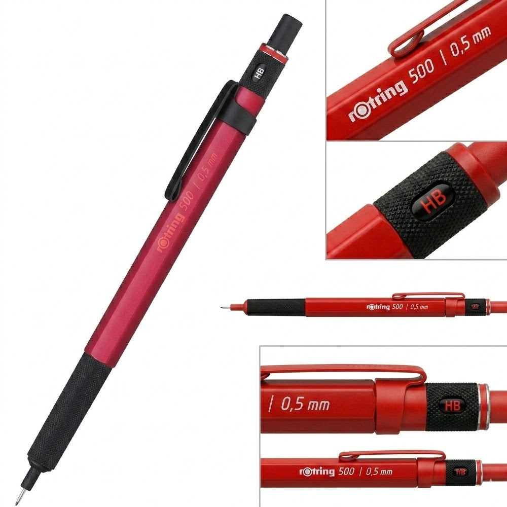 Rotring Versatil Kalem 500 Kırmızı 0.5 MM-2