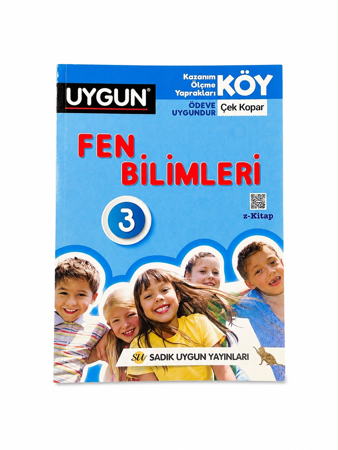 Sadık Uygun Yayınları 3. Sınıf Fen Bilimleri KÖY Kazanım Ölçme Yaprakları Çek Kopart Test