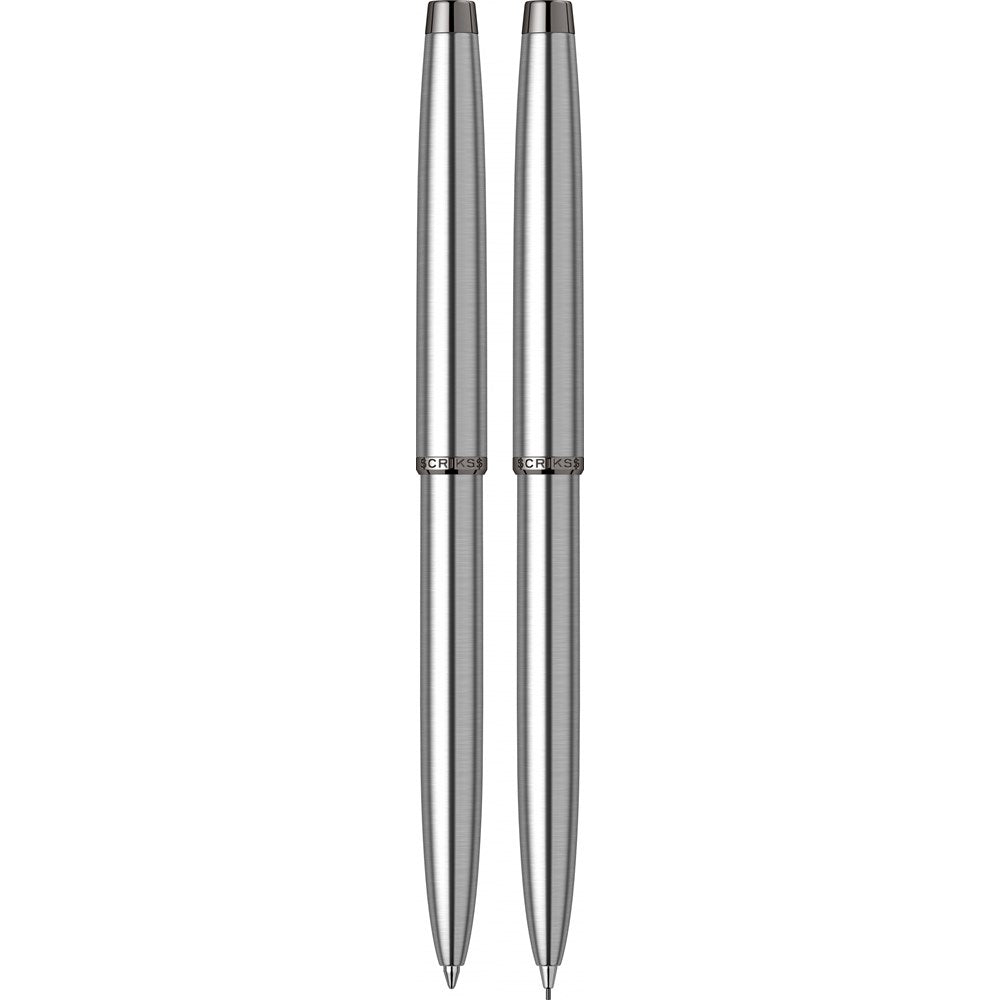Scrikss 108 Prestige Krom Tükenmez Kalem & Versatil Kalem Seti-3