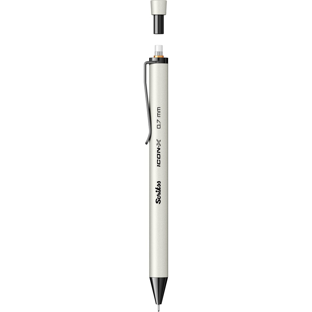 Scrikss İcon-x Metal 0.7 Versatil Kalem Beyaz-4