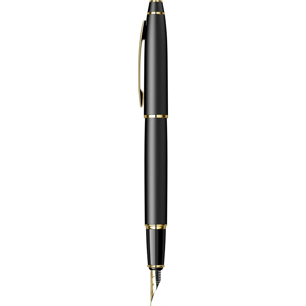 Scrikss Noble 35 Dolma Kalem M Uç Mat Siyah Altın-3
