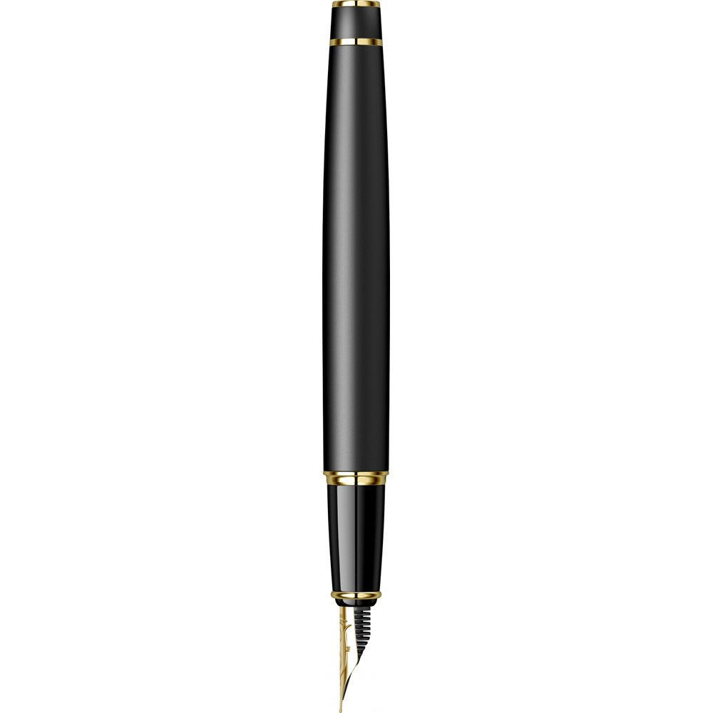 Scrikss Noble 35 Dolma Kalem M Uç Mat Siyah Altın-6