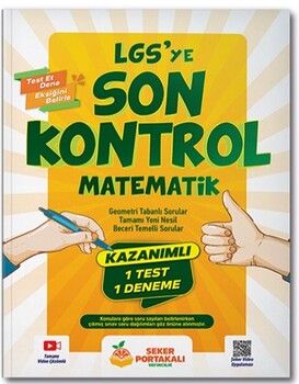 Şeker Portakalı Yayınları 8. Sınıf LGS ye Son Kontrol Matematik-1