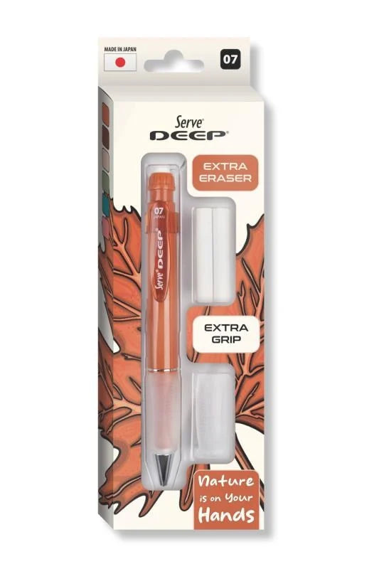Serve Deep Kremit Uçlu Kalem + Uç + Silgi 0.7 mm 3 Lü Set