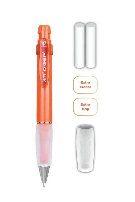Serve Deep Kremit Uçlu Kalem + Uç + Silgi 0.7 mm 3 Lü Set-3