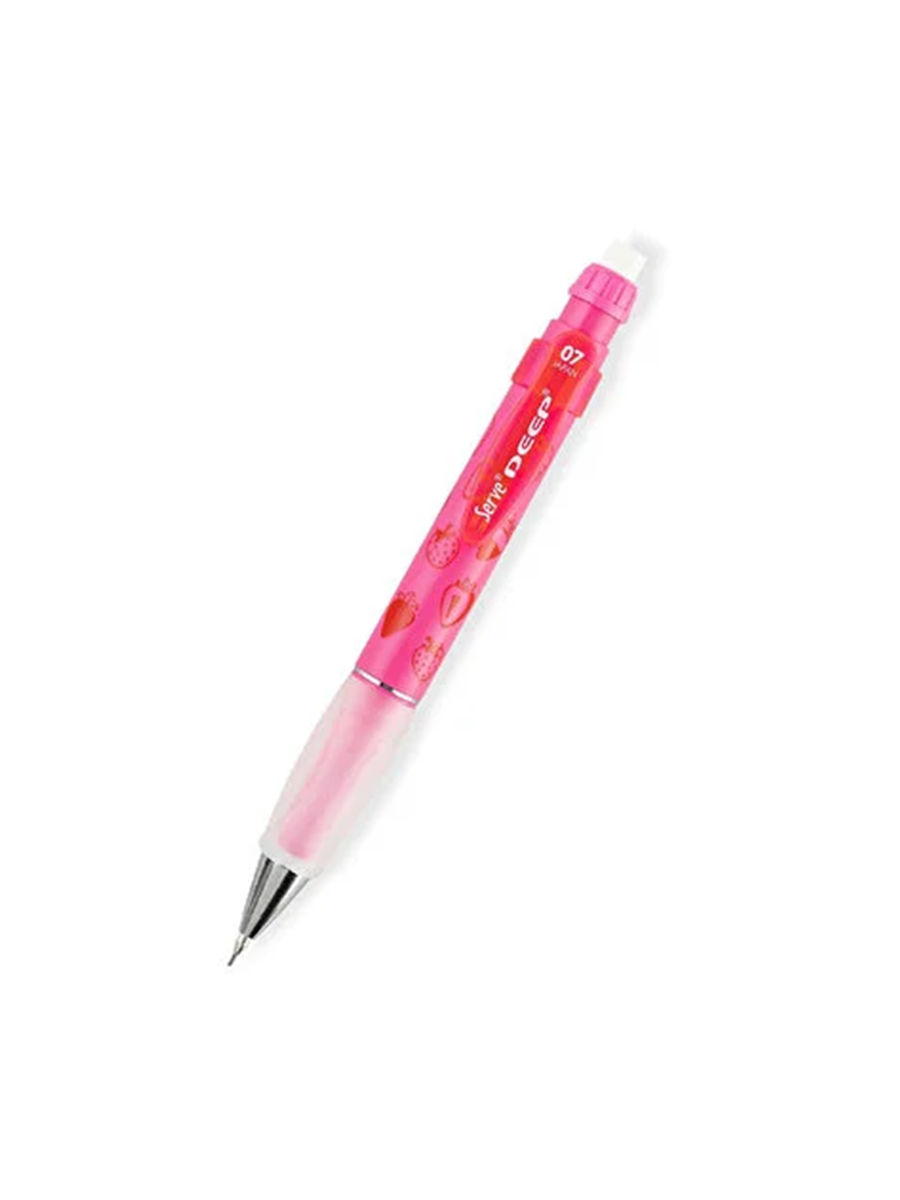 Serve Deep Mekanik Kursun Kalem 07 Mm Fos Pembe Cilek-1