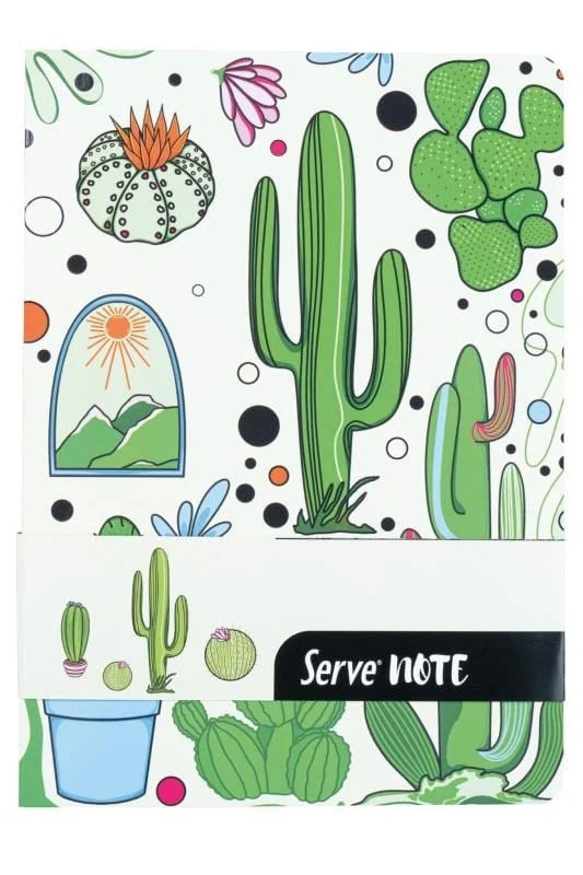 Serve Defter Seti Desenli Elma Yeşili Kutulu-4