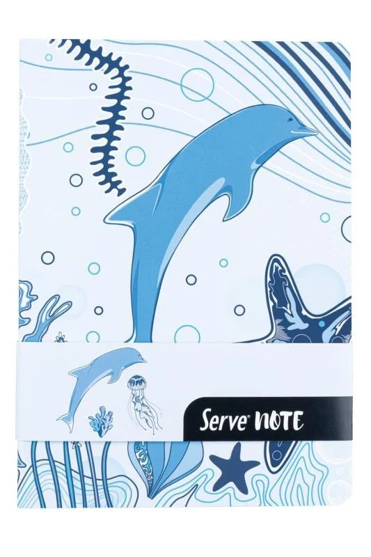Serve Defter Seti Desenli Gök Mavi Kutulu-2