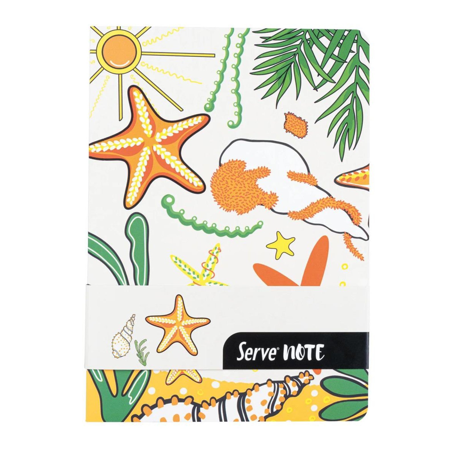 Serve Defter Seti Desenli Hardal Sarı Kutulu-2