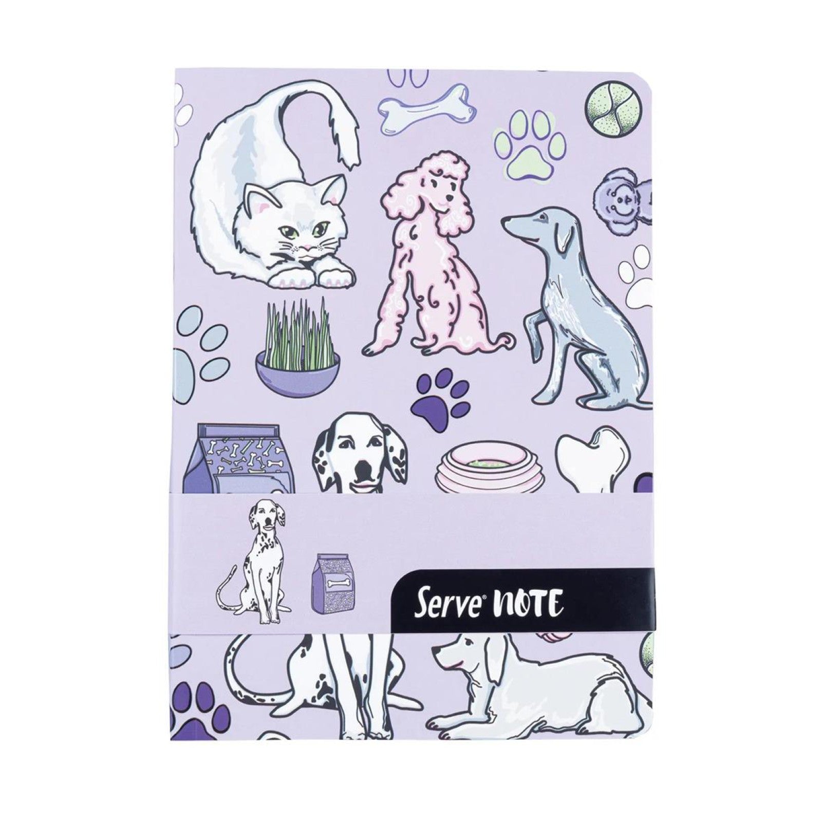 Serve Defter Seti Desenli Lavanta Kutulu-2