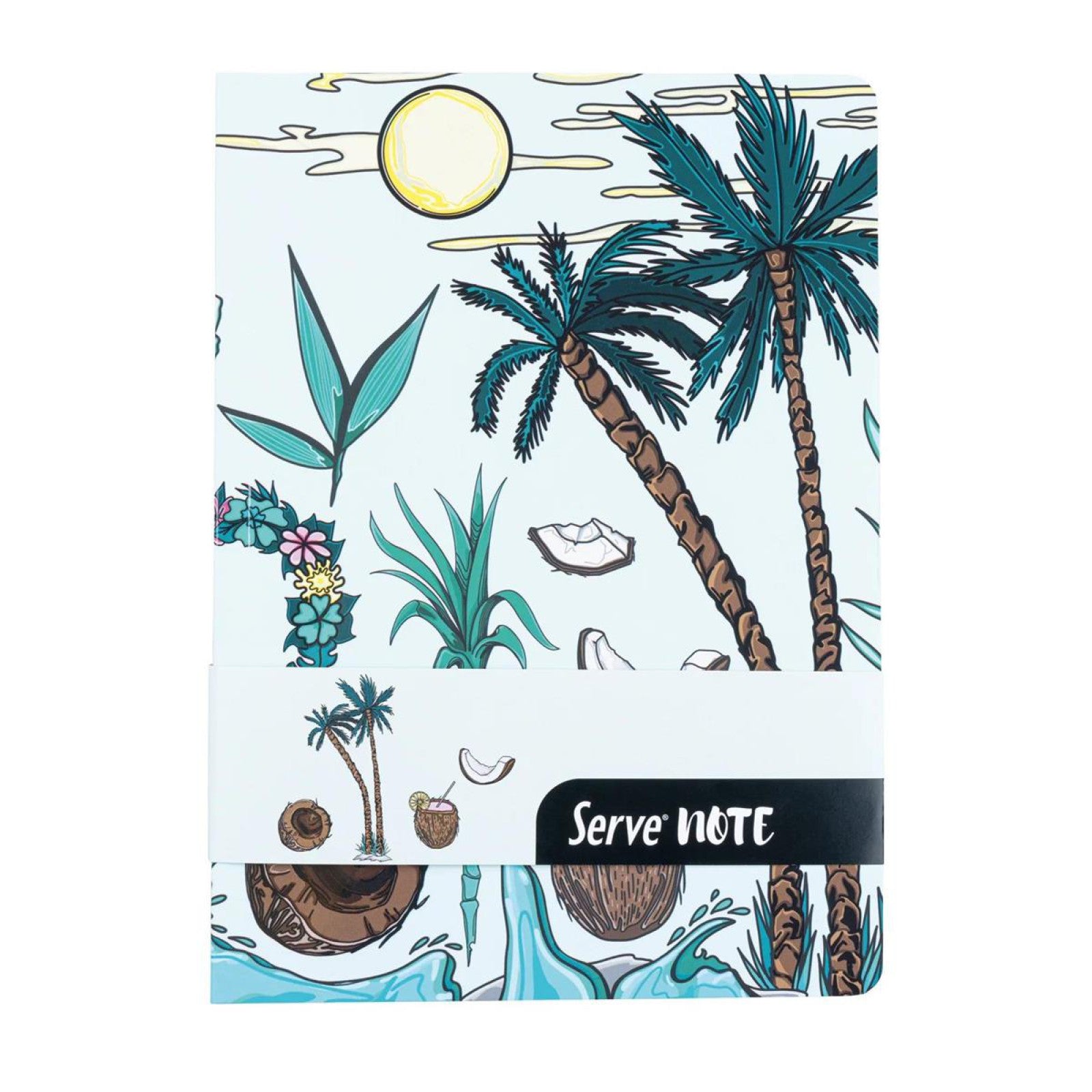 Serve Defter Seti Desenli Nane Yeşili Kutulu-2