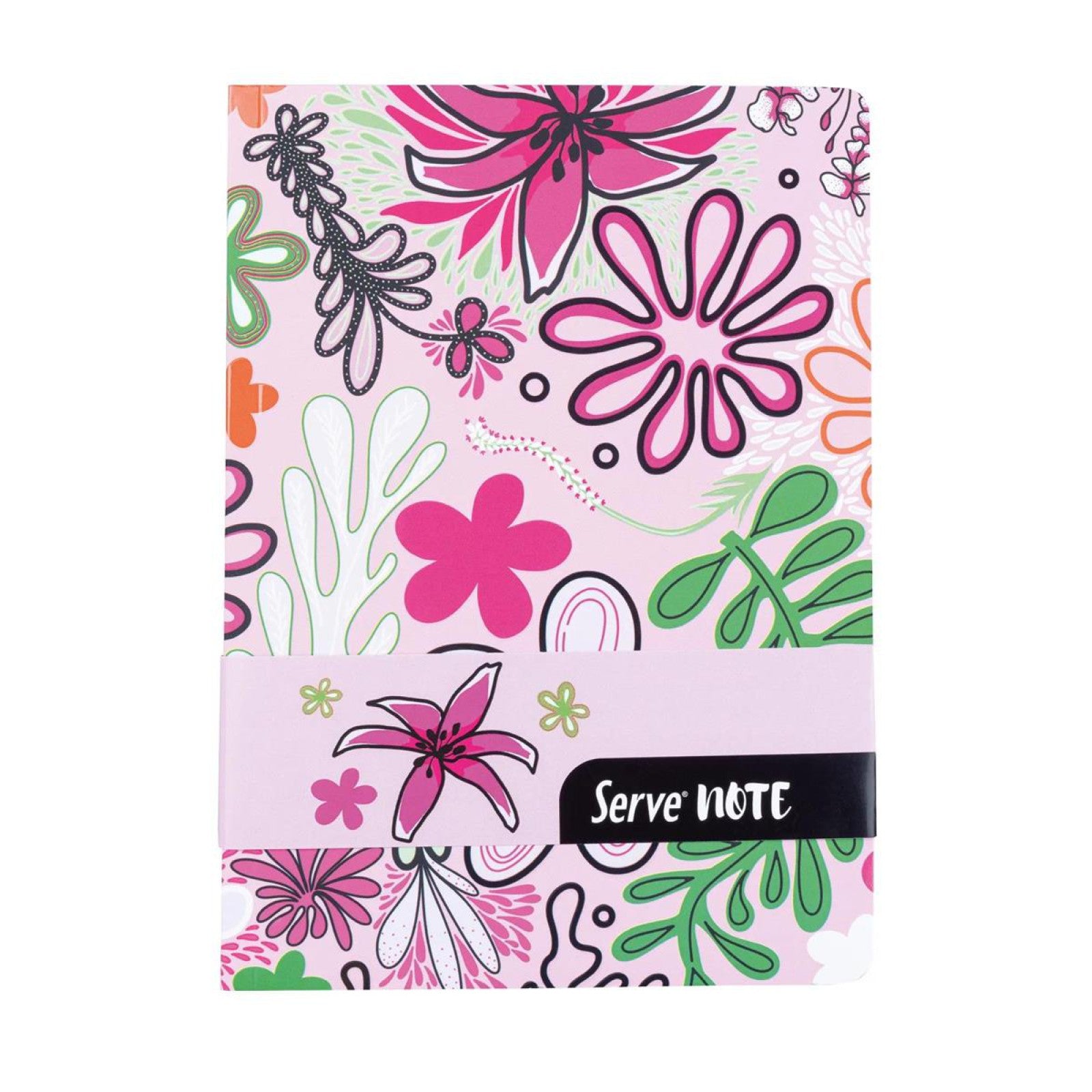 Serve Defter Seti Desenli Şeker Pembe Kutulu