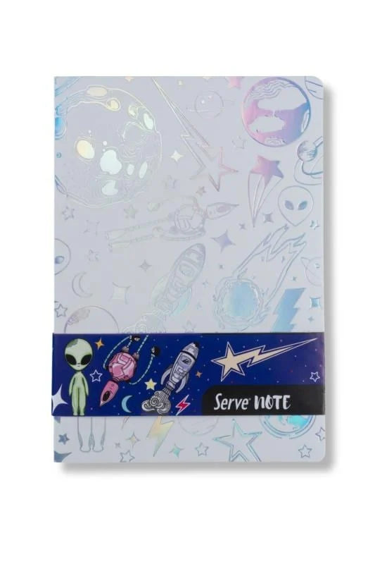 Serve Defter Setı - Uzay Serisi Beyaz