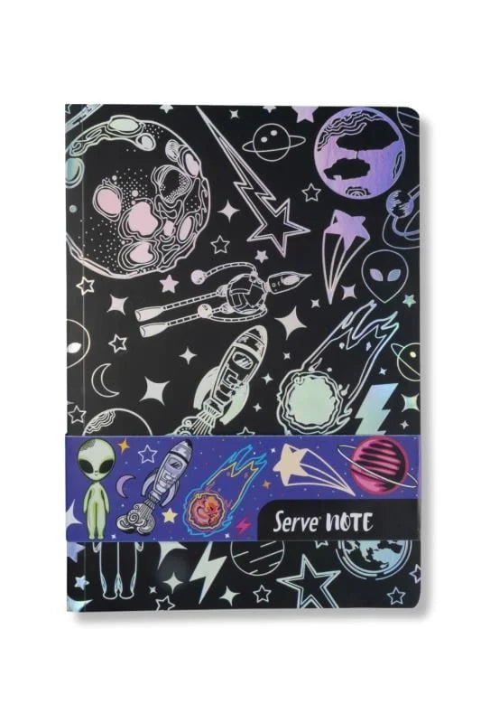 Serve Defter Setı - Uzay Serisi Siyah
