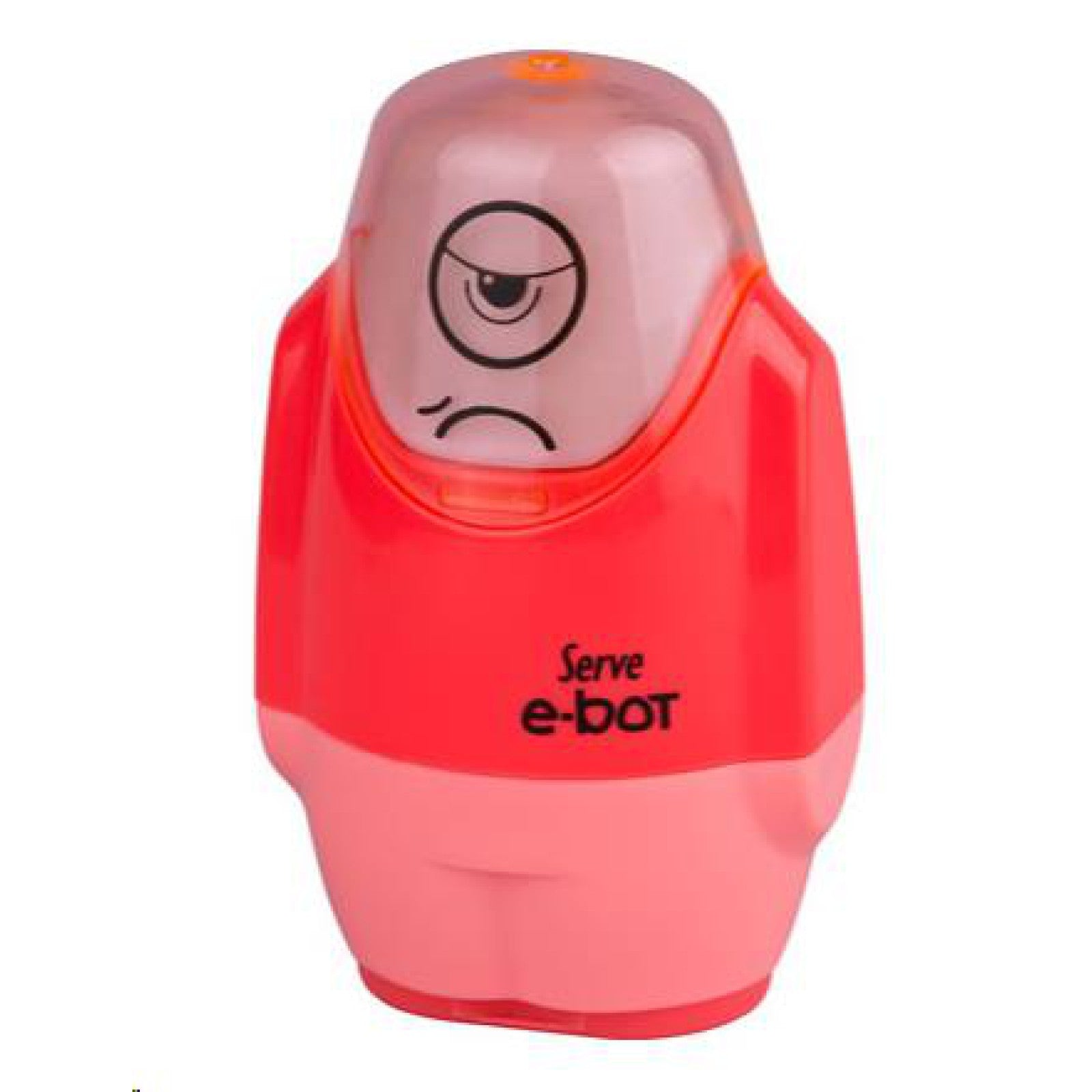 Serve E-Bot Silgili Kalemtraş Fosforlu Kırmızı