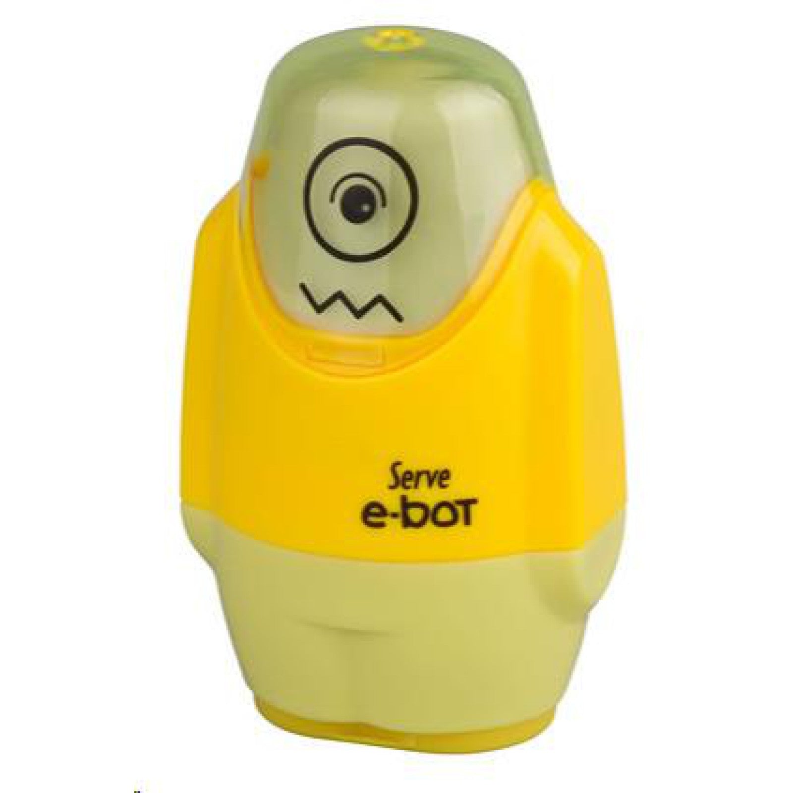 Serve E-Bot Silgili Kalemtraş Fosforlu Sarı-1