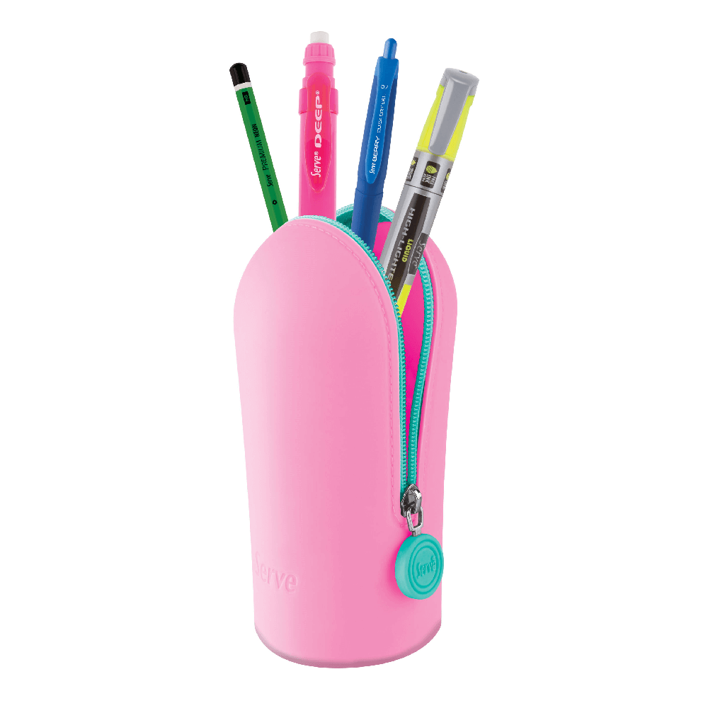 Serve Hoop Kalem Çantası Şeker Pembe-3