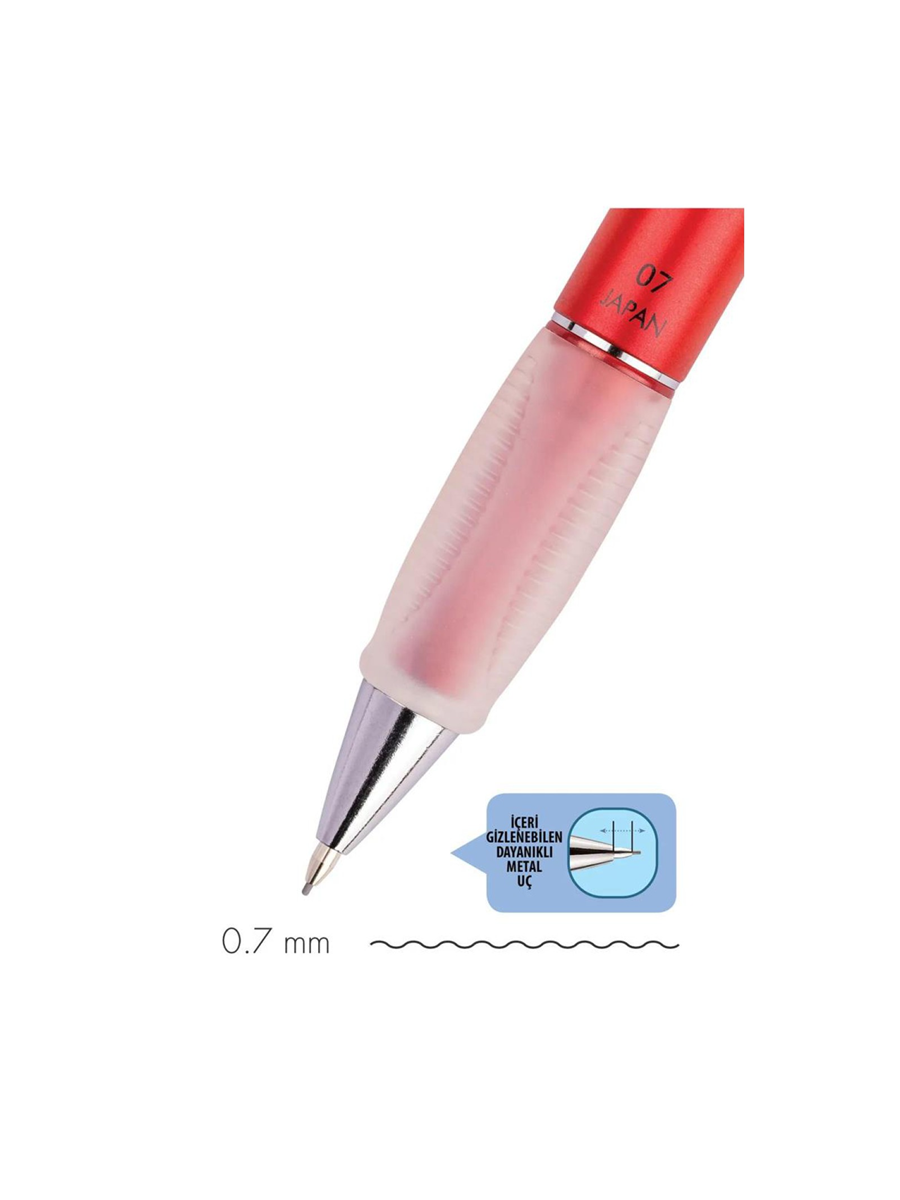 Serve Versatil Kalem Deep 0.7 MM Metalık Lav Kırmızı-3