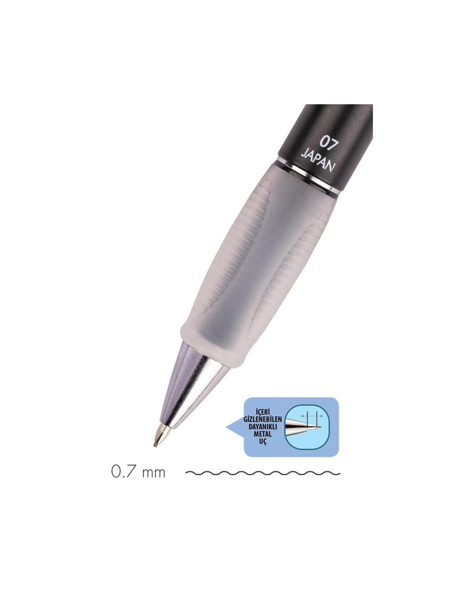 Serve Versatil Kalem Deep 0.7 MM Metalik Mr Siyah-3