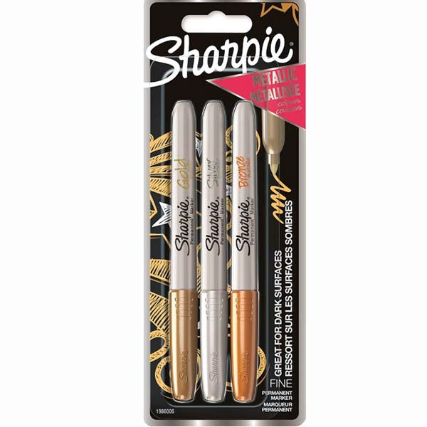 Sharpie Markör Metalik 3 Lü Bl Karışık Renk 1986006-1