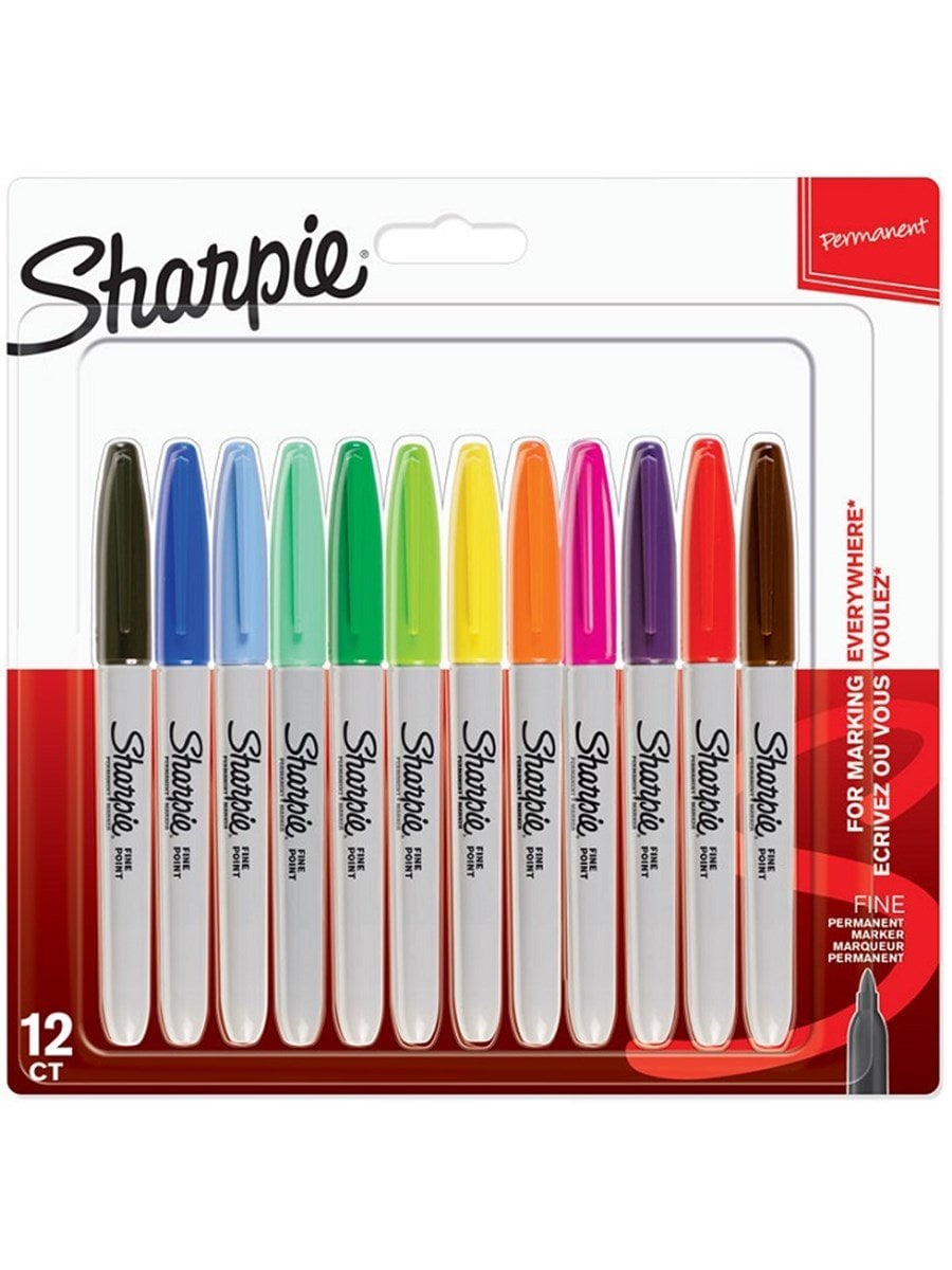 Sharpie Markör Permanent Fine Karışık Renk 12 Lİ 2065404-1